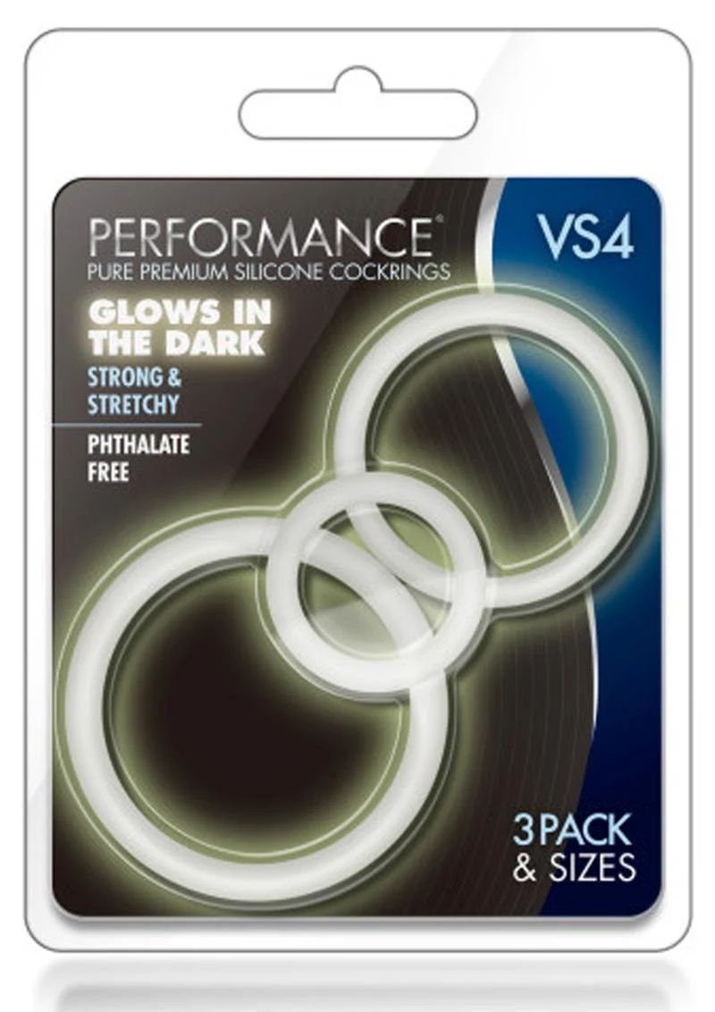 Performance Vs4 Pure Premium Silicone Cock Ring Set (3 Sizes - Image 9