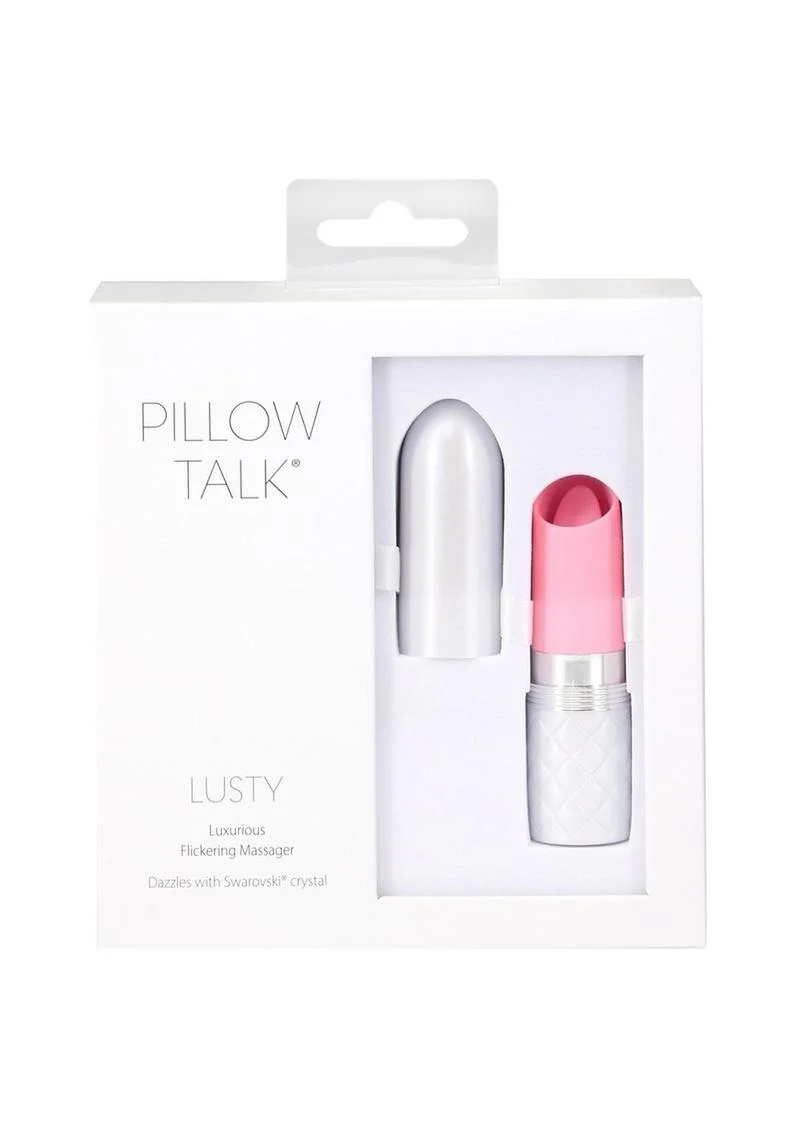 Pillow Talk Lusty Luxurious Rechargeable Silicone Flickering Massager - Image 2
