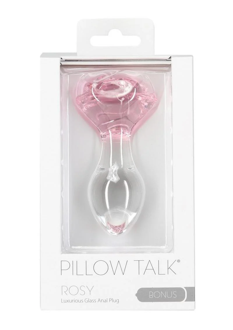 Pillow Talk Rosy Glass Anal Plug - Image 4
