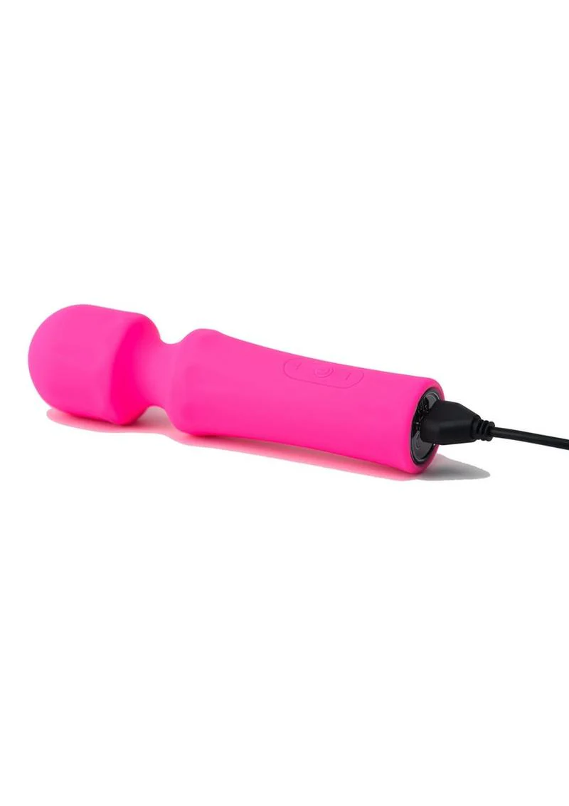 Pink Pussycat Vibrating Mini Wand Rechargeable Massager - Image 4