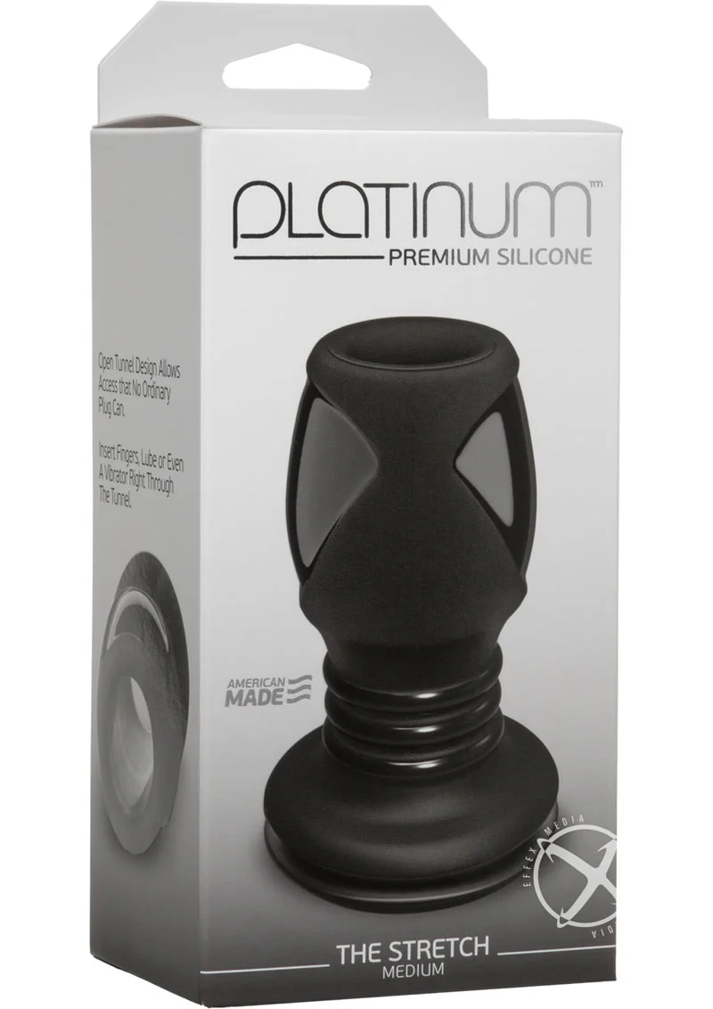 Platinum Premium Silicone - The Stretch - Medium Anal Expander Plug - Image 2