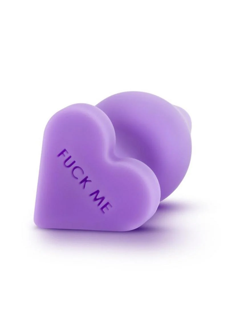 Play with Me Naughtier Candy Heart Fuck Me Silicone Butt Plug - Image 4