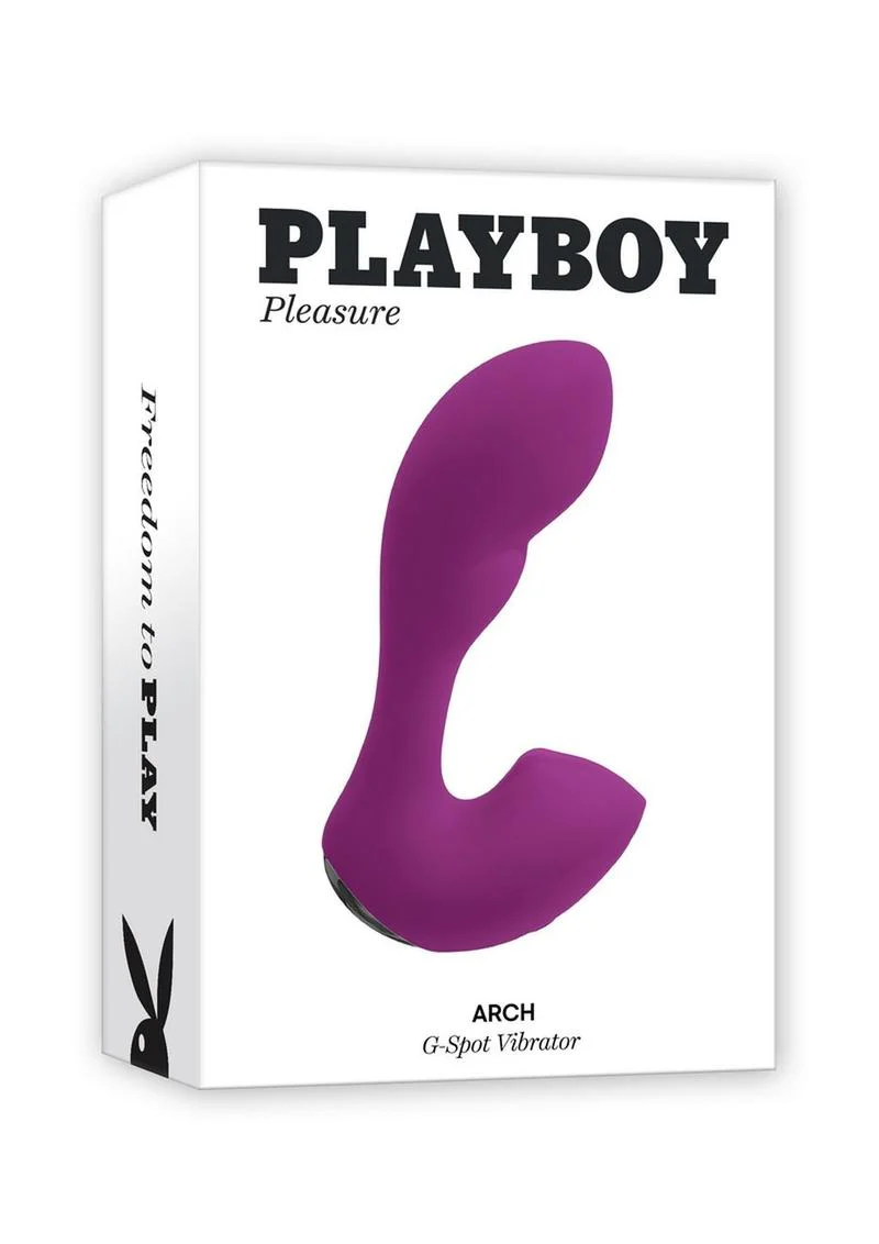Playboy Arch Rechargeable Silicone Vibrator with Clitoral Stimulator - Image 4