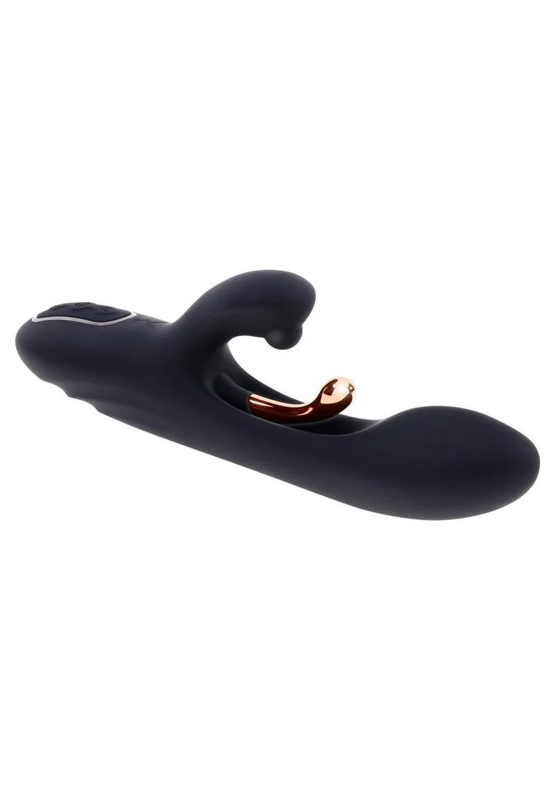 Playboy Aureus Rechargeable Silicone Triple Motor Vibrator with Remote Control - Image 3