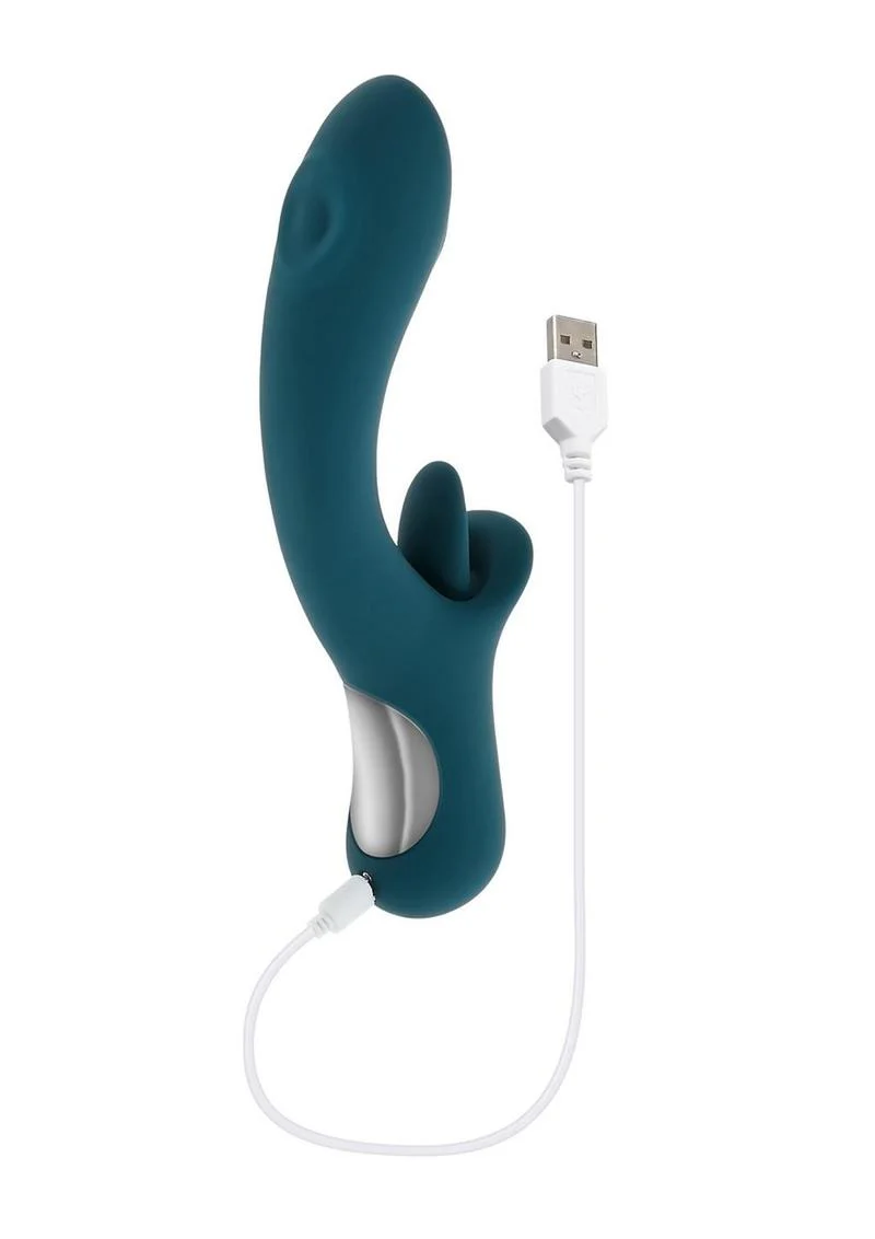 Playboy Harmony Rechargeable Silicone Vibrator with Clitoral Stimulator - Image 4
