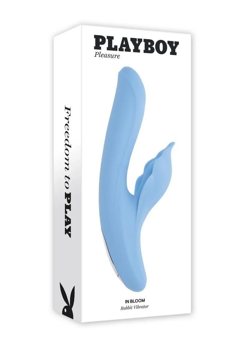 Playboy In Bloom Rechargeable Silicone Heating Dual Vibrator - Image 2