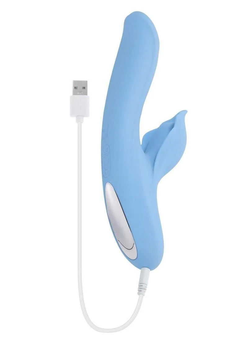 Playboy In Bloom Rechargeable Silicone Heating Dual Vibrator - Image 3