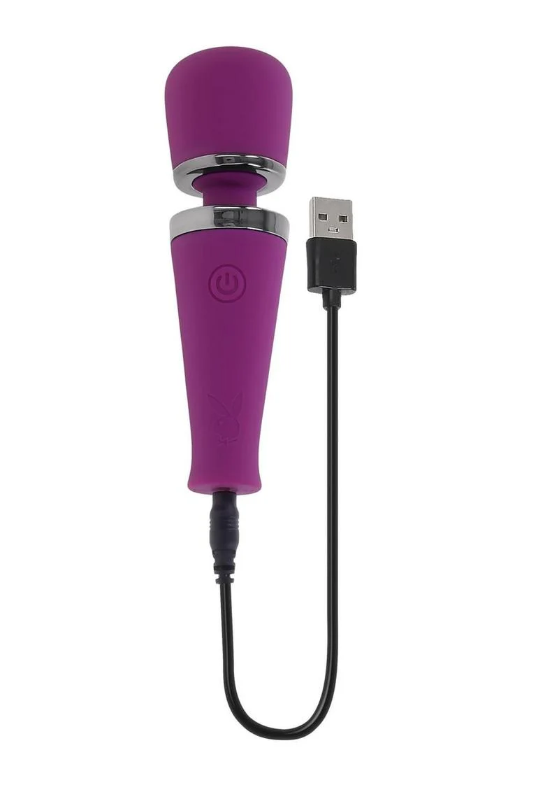Playboy Mic Drop Rechargeable Silicone Wand - Image 3