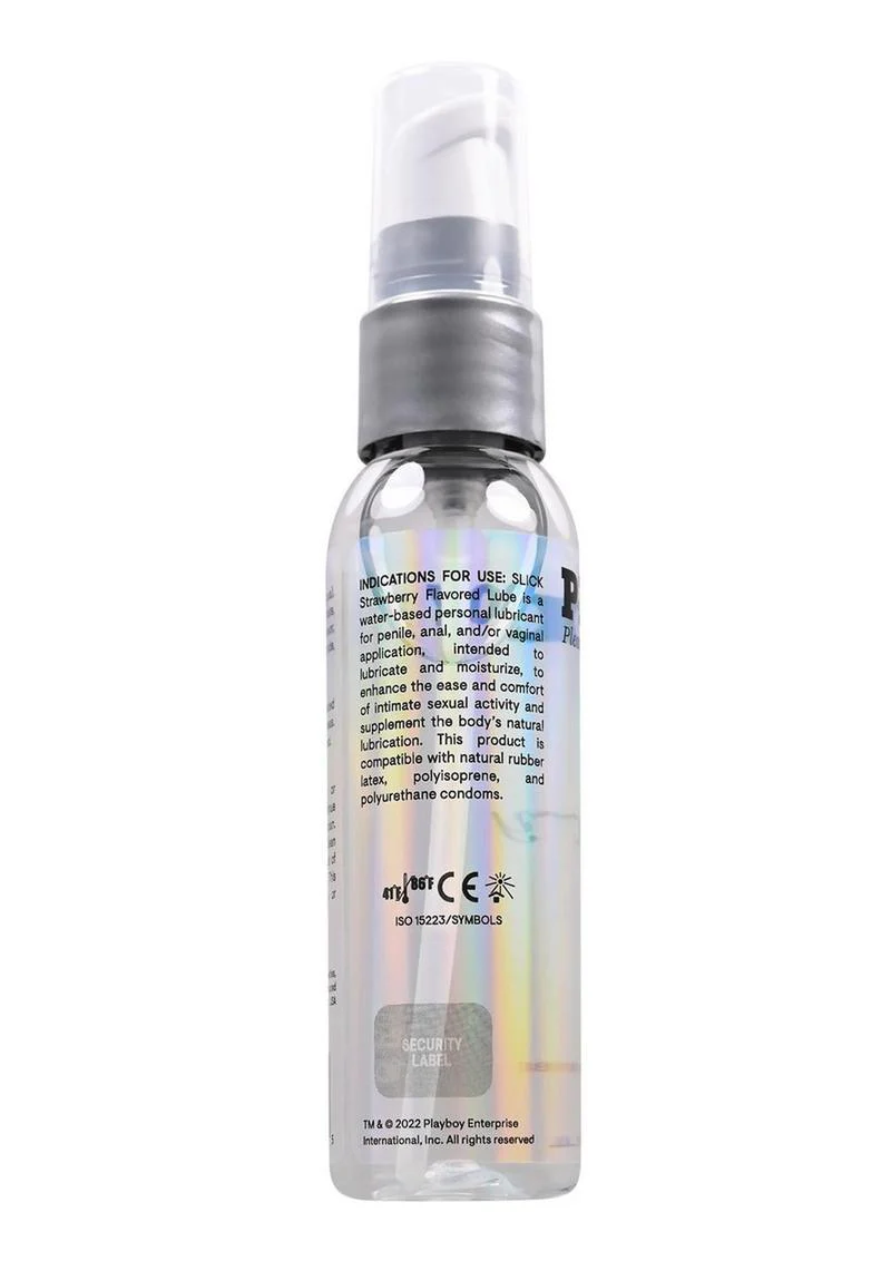 Playboy Slick Strawberry Water Based Lubricant - Image 3