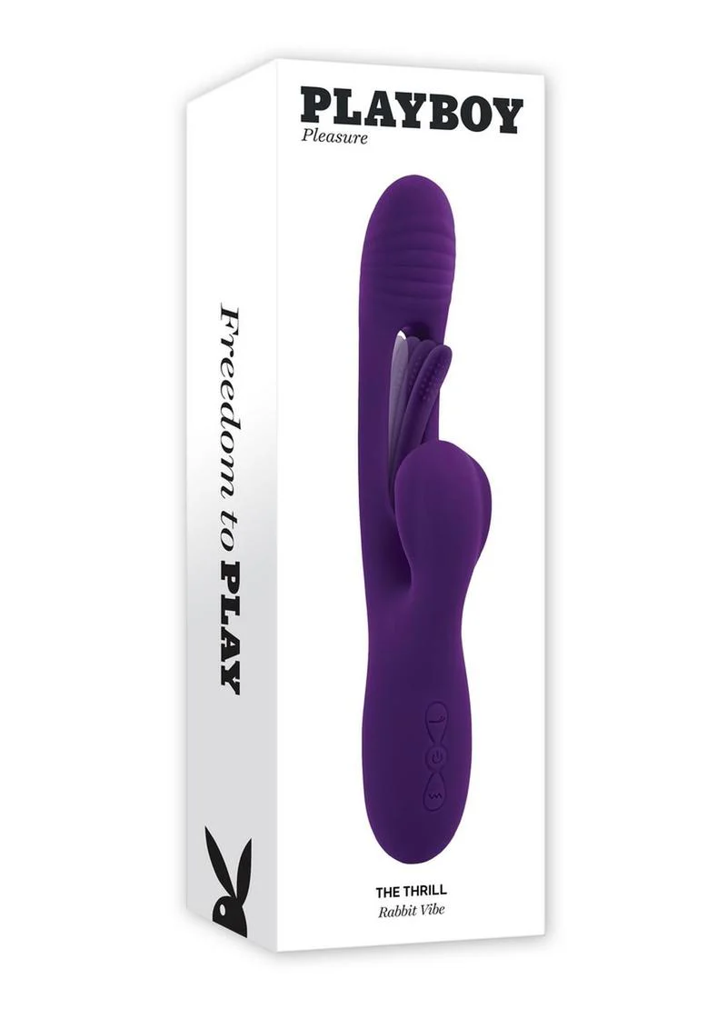 Playboy The Thrill Rechargeable Silicone Rabbit Vibrator - Image 3