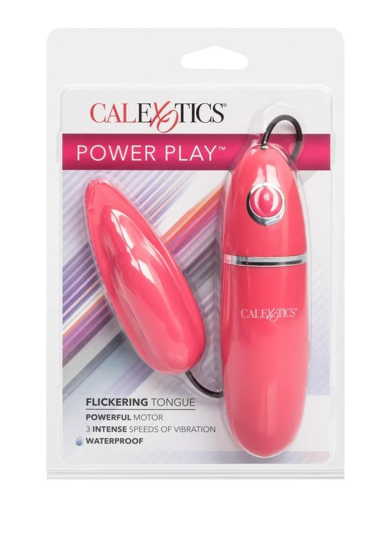 Power Play Flickering Tongue Silicone Massager Bullet - Image 3