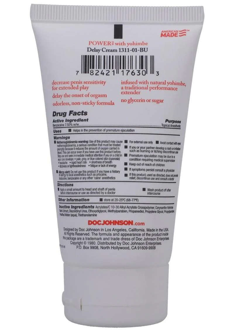 Power Plus with Yohimbe Delay Cream For Men - Image 5