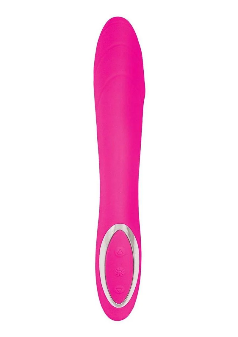 Princess Dynamic Heat Rechargeable Silicone Vibrator with Clitoral Stimulator - Image 8