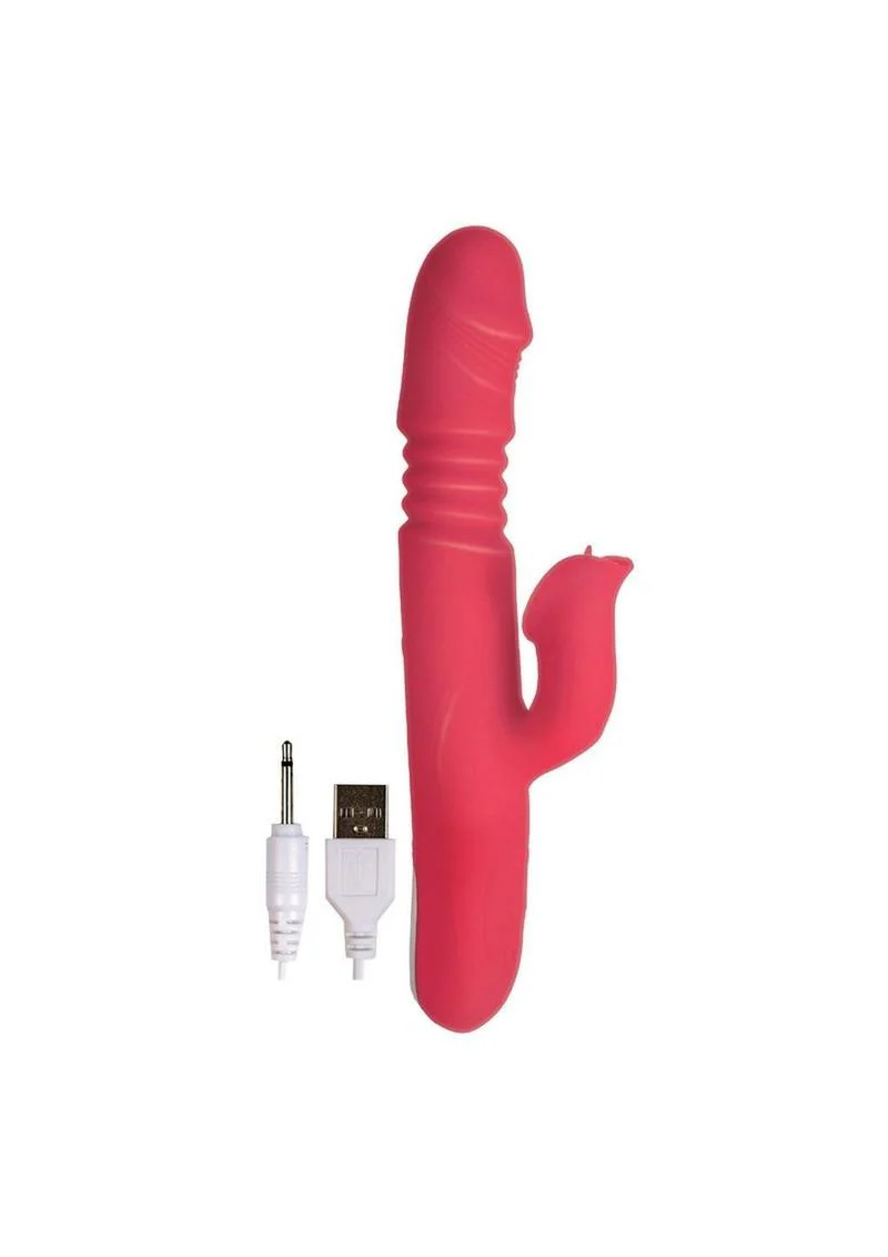 Princess Passion Heat Rechargeable Silicone Warming Vibrator with Clitoral Wheel - Image 6