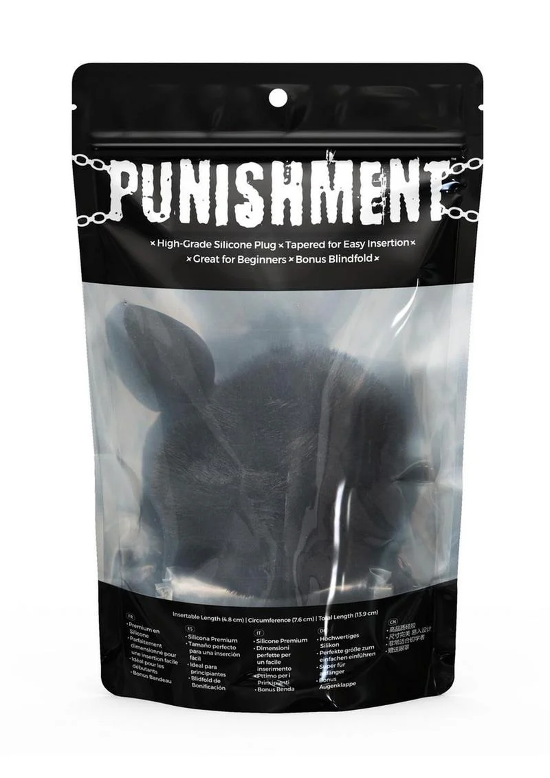 Punishment Bunny Tail Silicone Butt Plug - Image 3
