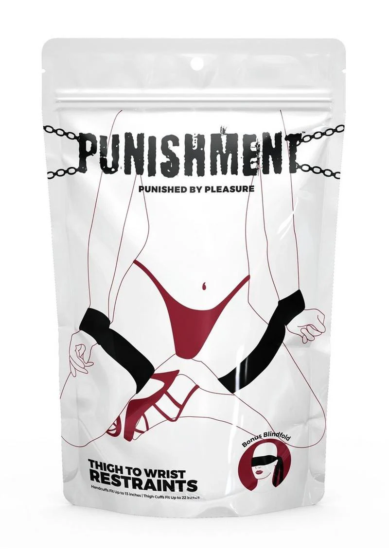 Punishment Thigh to Wrist Restraints - Image 4