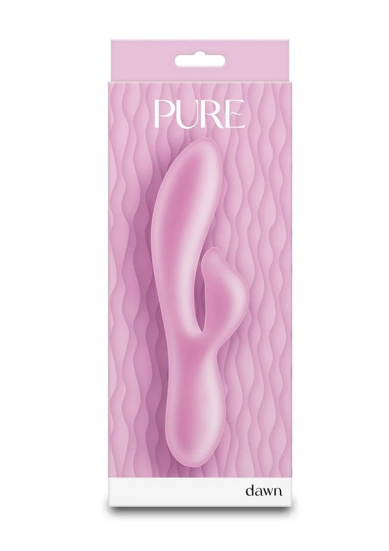 Pure Dawn Rechargeable Silicone Rabbit Vibrator - Image 3