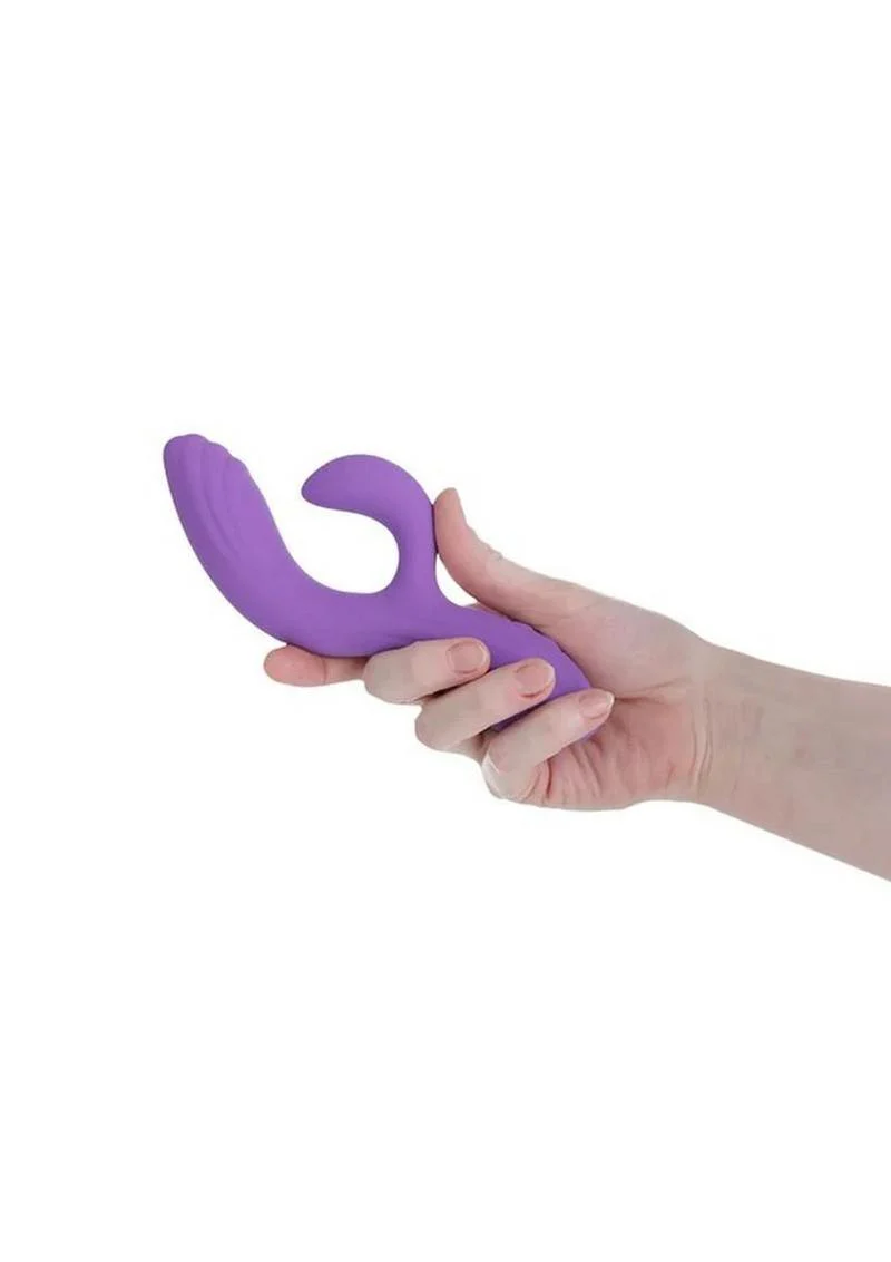 Purple Vibe Rechargeable Silicone Dual Vibe Massager - Image 3