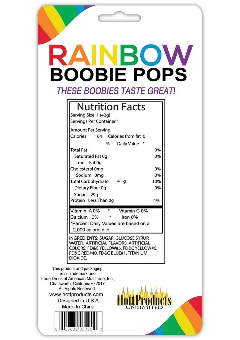Rainbow Boobie Candy Pop - Image 3