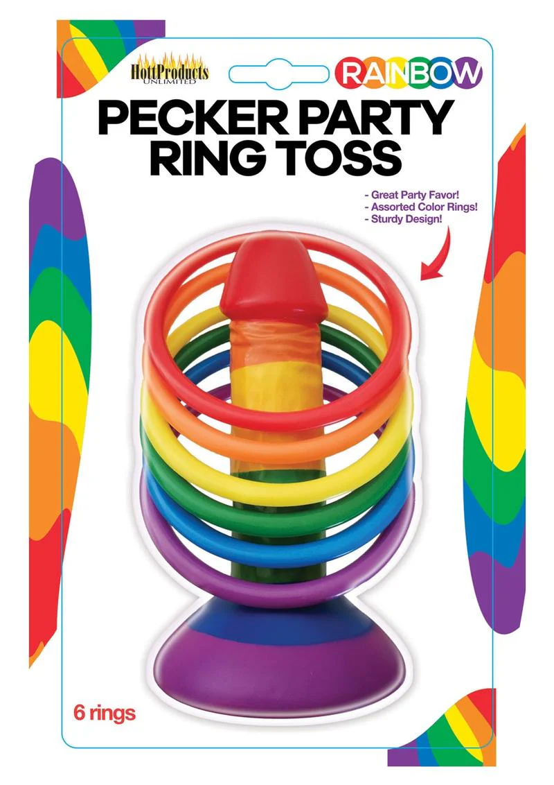 Rainbow Pecker Party Ring Toss - Image 2