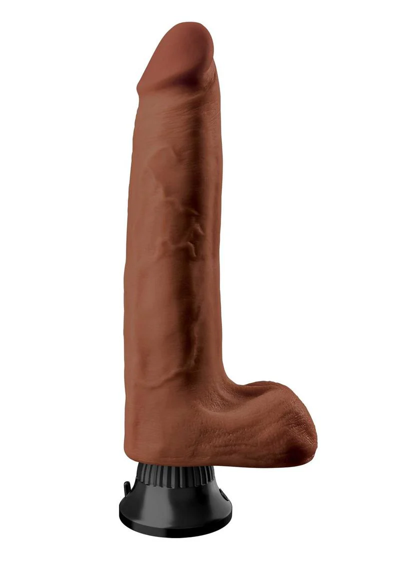 Real Feel Deluxe No. 10 Wallbanger Vibrating Dildo with Balls - Image 2
