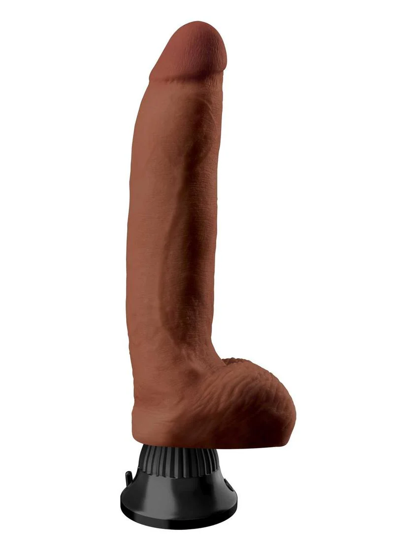 Real Feel Deluxe No. 5 Wallbanger Vibrating Dildo with Balls - Image 2
