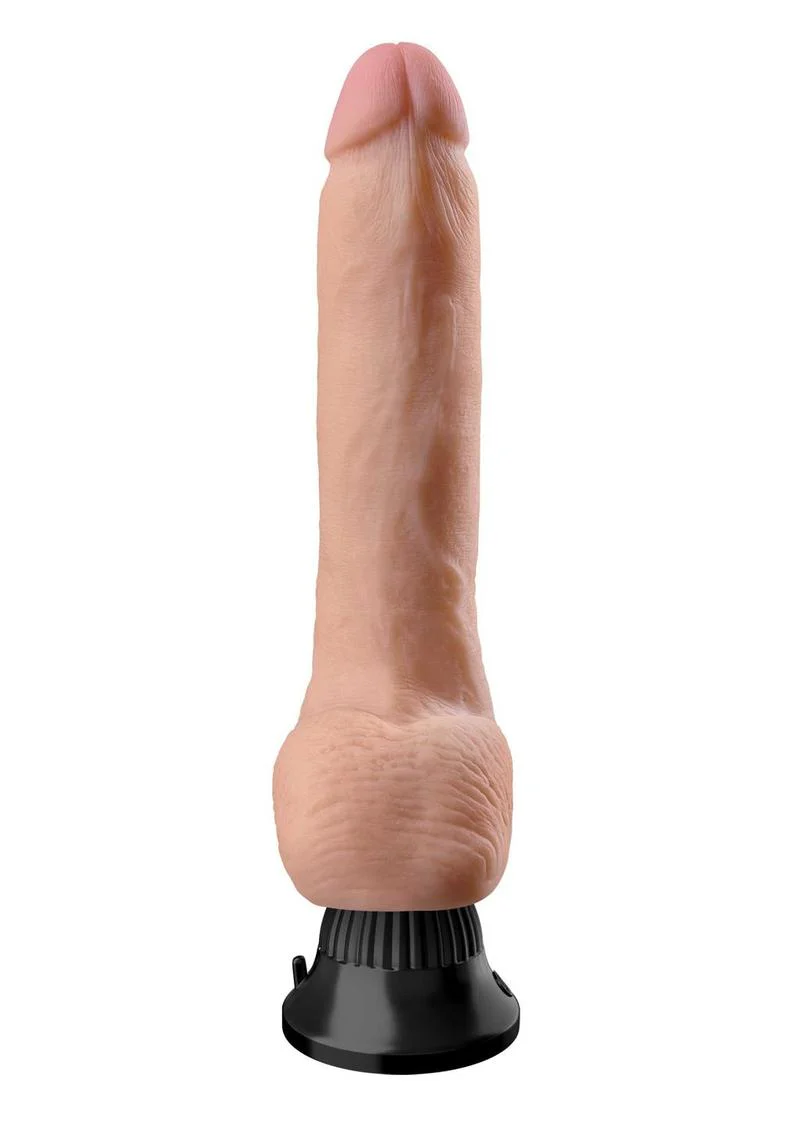Real Feel Deluxe No. 5 Wallbanger Vibrating Dildo with Balls - Image 5