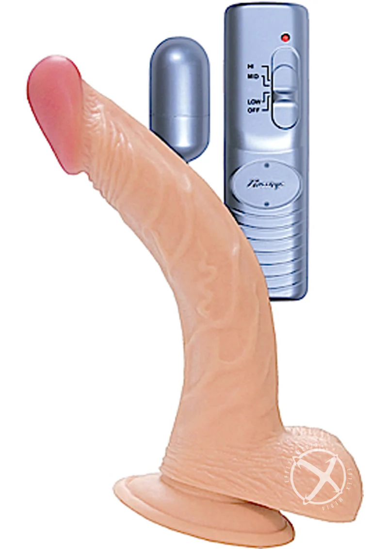 Real Skin All American Whoppers Vibrating Dildo with Balls - Image 5