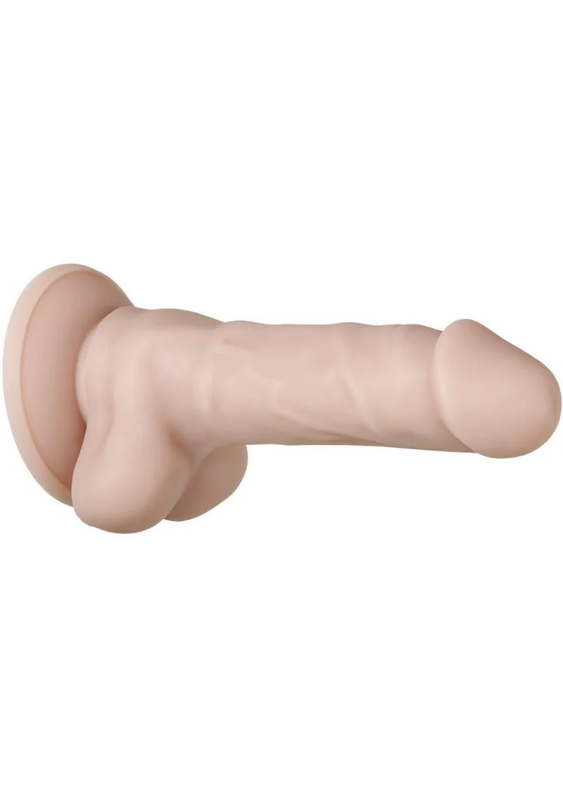 Real Supple Poseable Silicone Dildo with Balls - Image 4