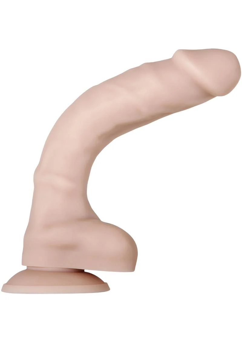 Real Supple Poseable Silicone Dildo with Balls - Image 9