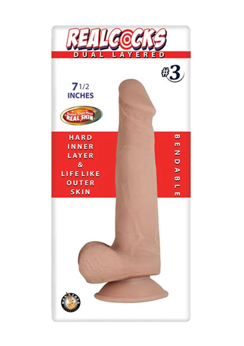 Realcocks Dual Layered #3 Bendable Dildo - Image 5