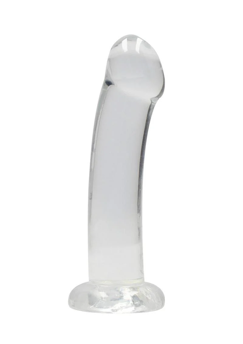 Realrock Crystal Clear Non Realistic Dildo with Suction Cup - Image 24