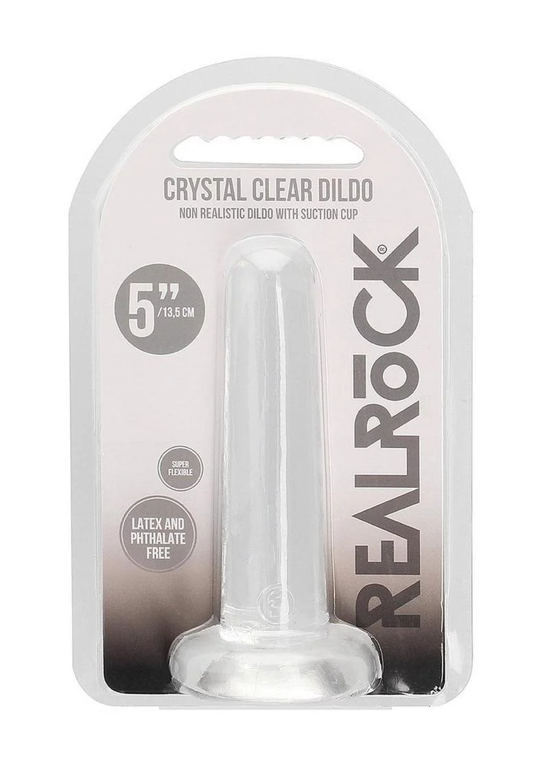 Realrock Crystal Clear Non Realistic Dildo with Suction Cup - Image 34