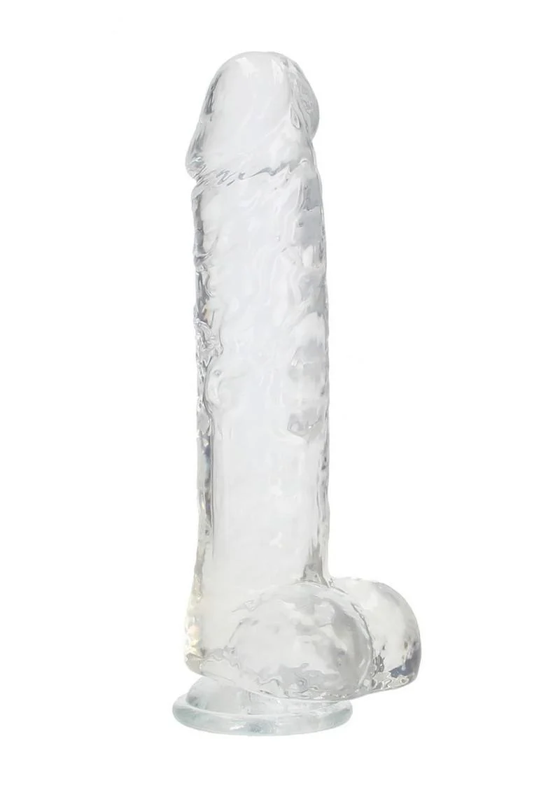 Realrock Crystal Clear Realistic Dildo with Balls - Image 10