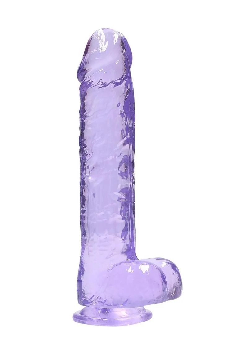 Realrock Crystal Clear Realistic Dildo with Balls - Image 4