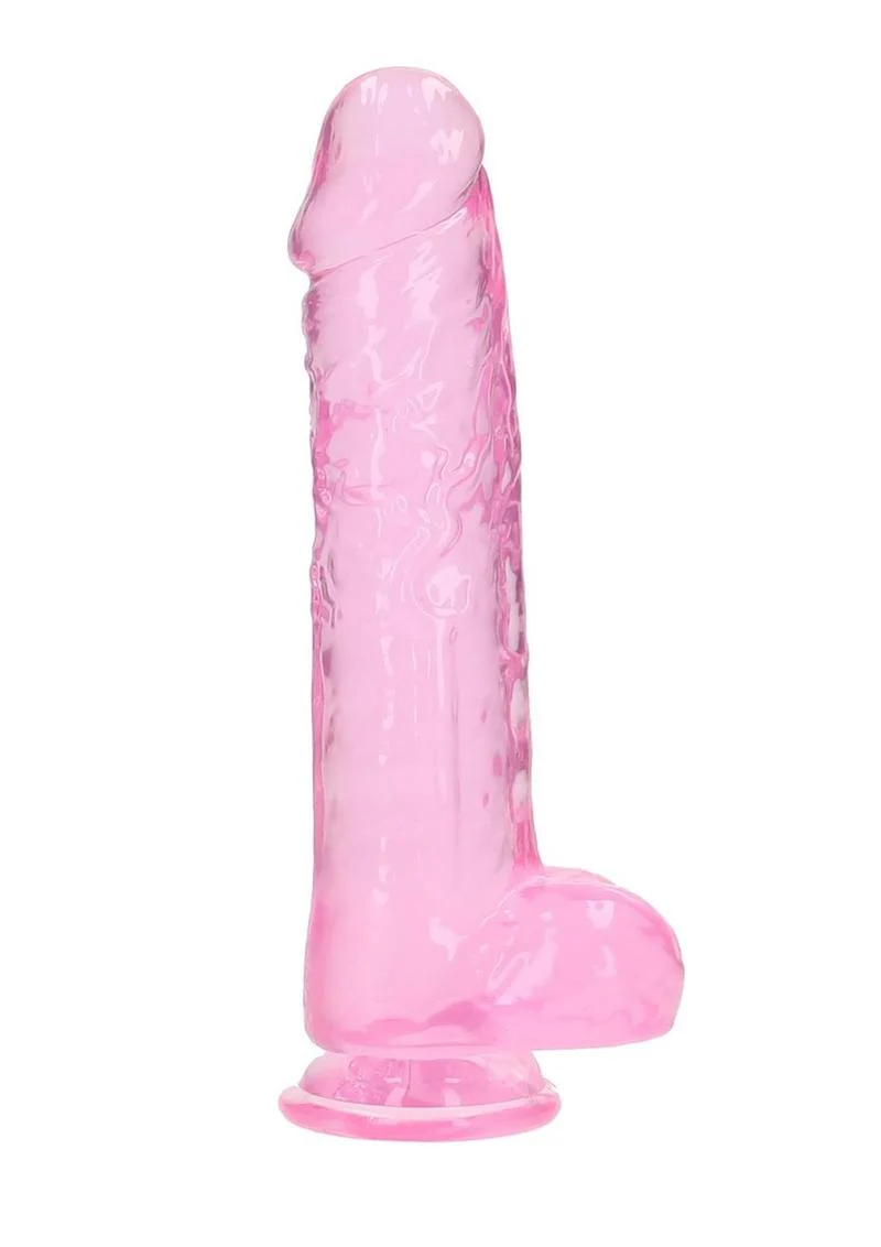 Realrock Crystal Clear Realistic Dildo with Balls - Image 7