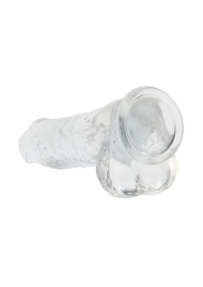 Realrock Crystal Clear Realistic Dildo with Balls - Image 9