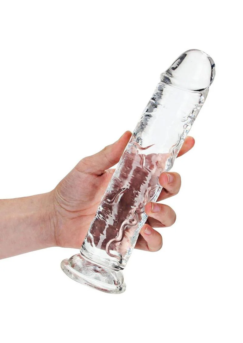 Realrock Crystal Clear Straight No Balls Dildo - Image 11