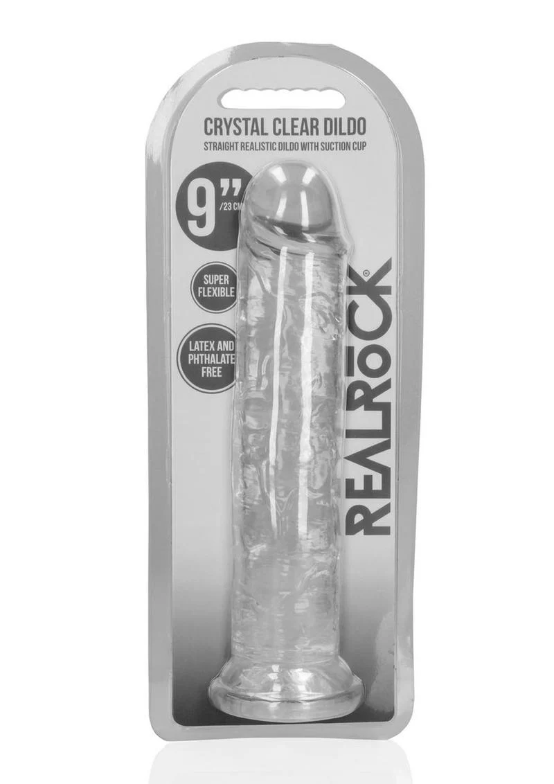 Realrock Crystal Clear Straight No Balls Dildo - Image 12