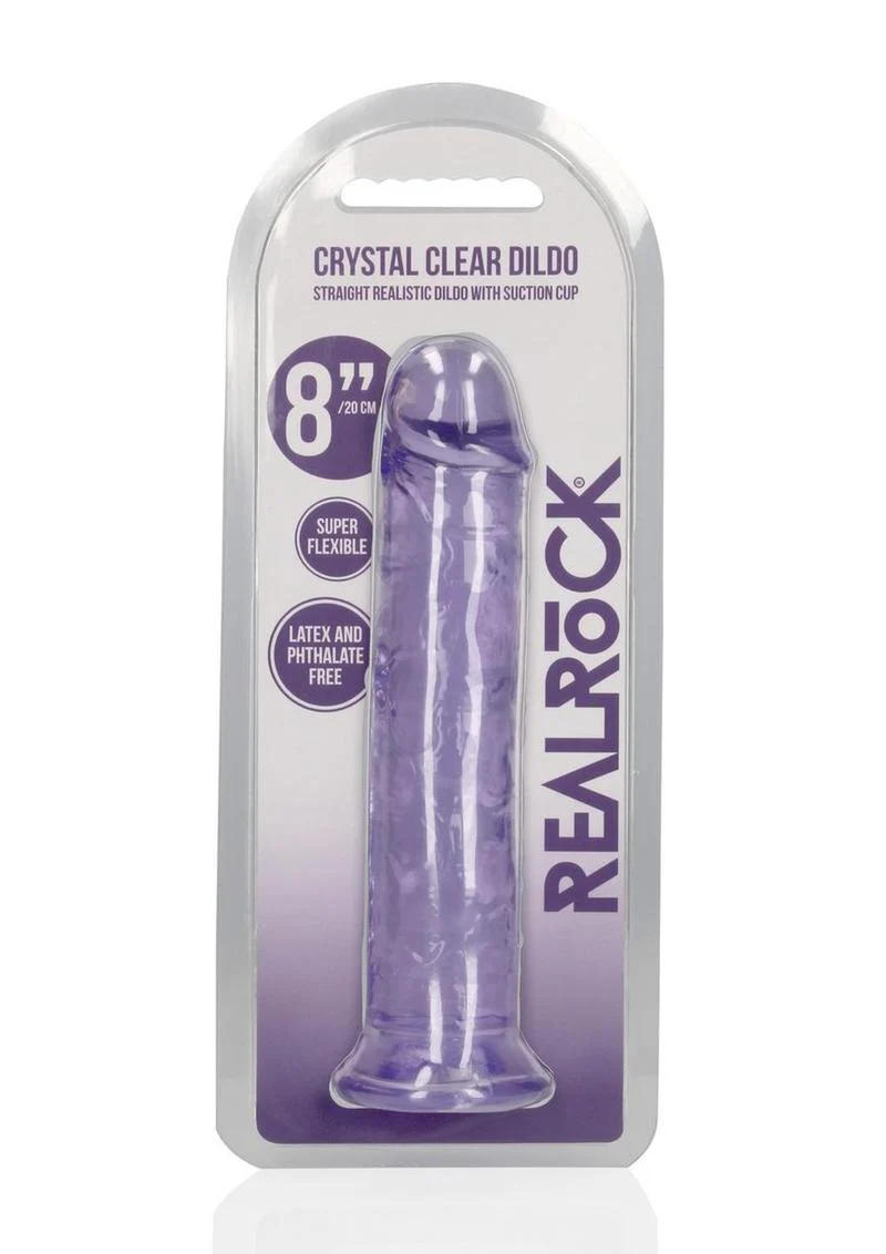 Realrock Crystal Clear Straight No Balls Dildo - Image 16