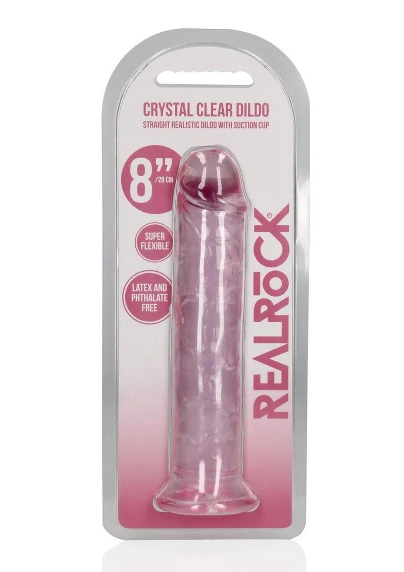 Realrock Crystal Clear Straight No Balls Dildo - Image 19
