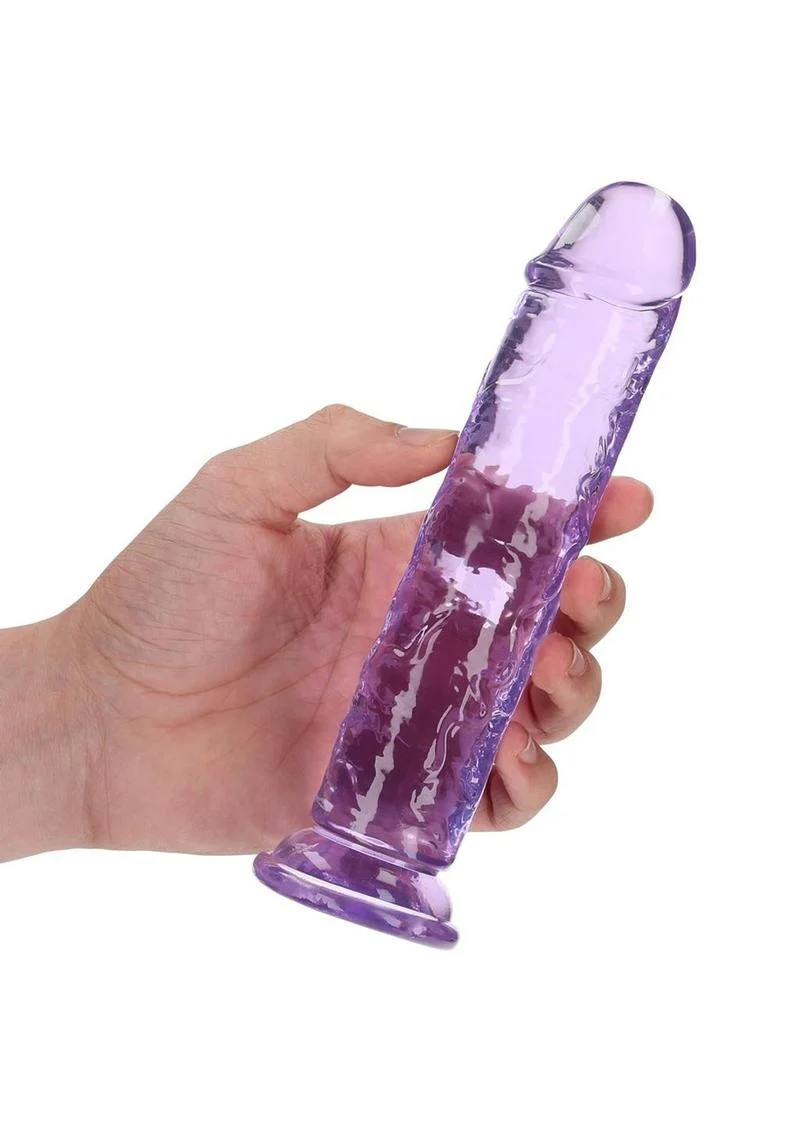 Realrock Crystal Clear Straight No Balls Dildo - Image 24