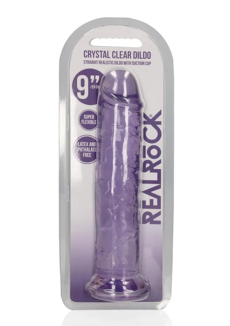 Realrock Crystal Clear Straight No Balls Dildo - Image 3