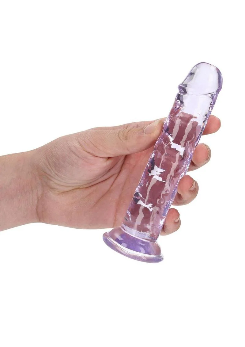 Realrock Crystal Clear Straight No Balls Dildo - Image 30