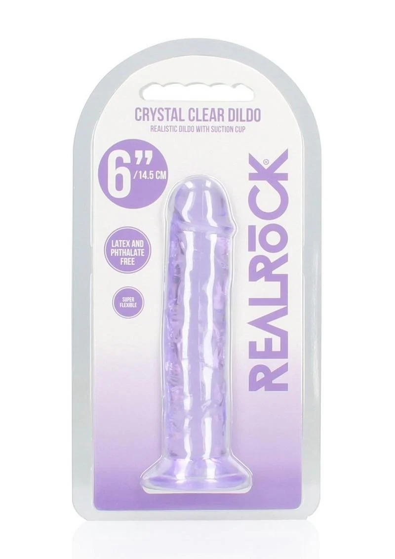 Realrock Crystal Clear Straight No Balls Dildo - Image 31