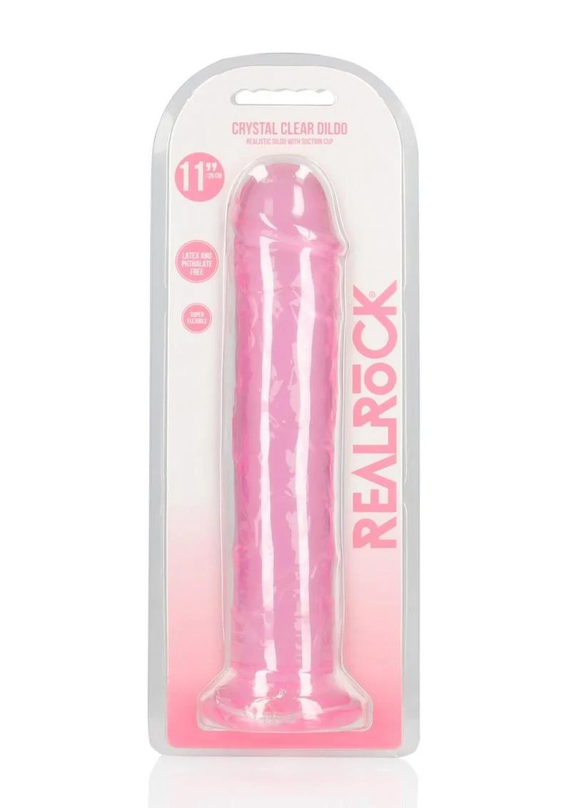 Realrock Crystal Clear Straight No Balls Dildo - Image 42