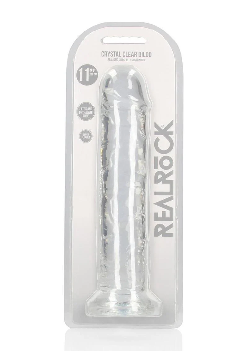 Realrock Crystal Clear Straight No Balls Dildo - Image 48