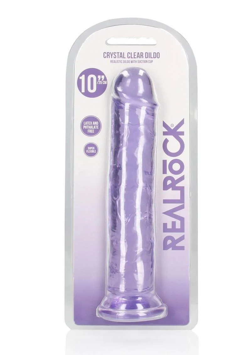 Realrock Crystal Clear Straight No Balls Dildo - Image 51