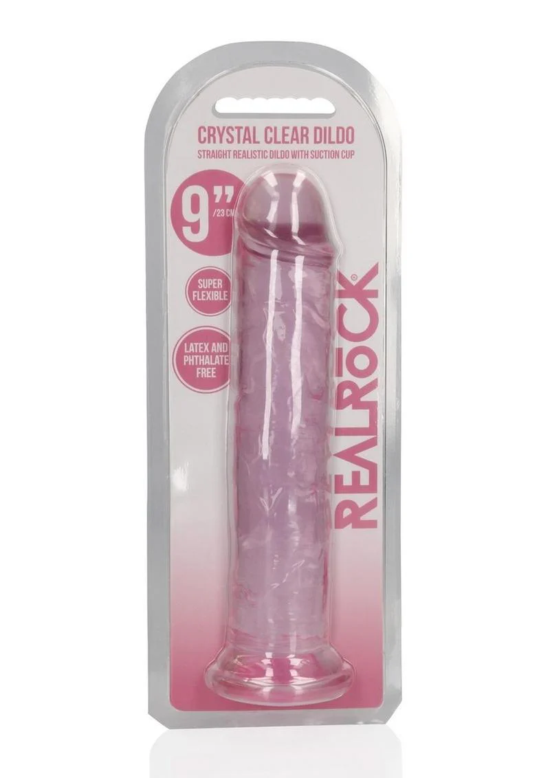 Realrock Crystal Clear Straight No Balls Dildo - Image 6
