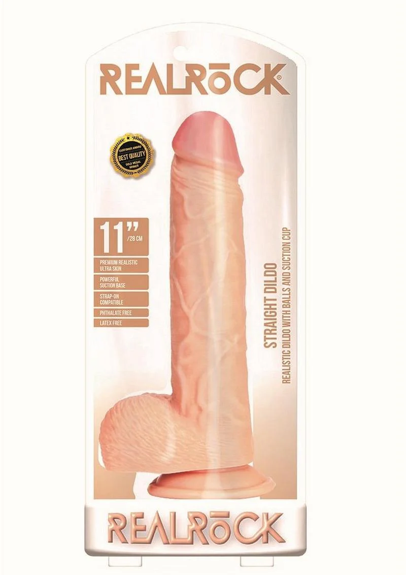 Realrock Straight Realistic Dildo with Balls and Suction Cup - Image 15